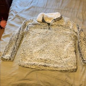 quarter zip cozy fleece pullover